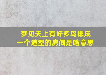 梦见天上有好多鸟排成一个造型的房间是啥意思