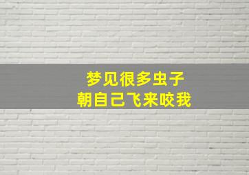 梦见很多虫子朝自己飞来咬我