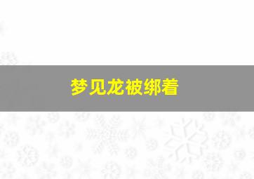 梦见龙被绑着