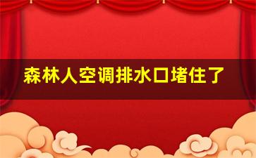 森林人空调排水口堵住了