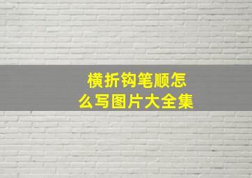 横折钩笔顺怎么写图片大全集