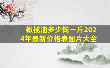 橄榄油多少钱一斤2024年最新价格表图片大全