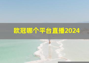 欧冠哪个平台直播2024