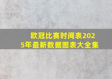 欧冠比赛时间表2025年最新数据图表大全集