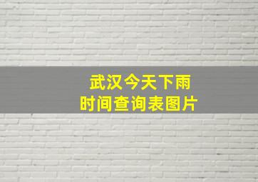 武汉今天下雨时间查询表图片