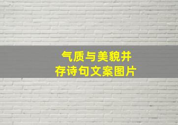 气质与美貌并存诗句文案图片