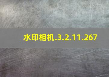 水印相机.3.2.11.267