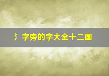 氵字旁的字大全十二画