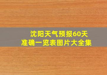 沈阳天气预报60天准确一览表图片大全集