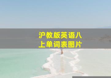 沪教版英语八上单词表图片