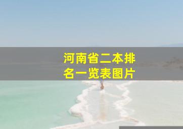 河南省二本排名一览表图片