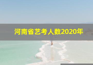 河南省艺考人数2020年