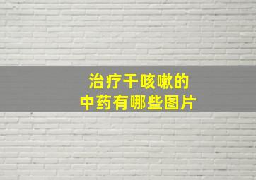 治疗干咳嗽的中药有哪些图片