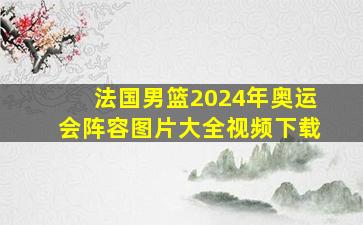 法国男篮2024年奥运会阵容图片大全视频下载