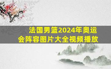 法国男篮2024年奥运会阵容图片大全视频播放