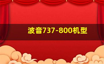 波音737-800机型