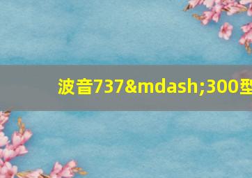 波音737—300型