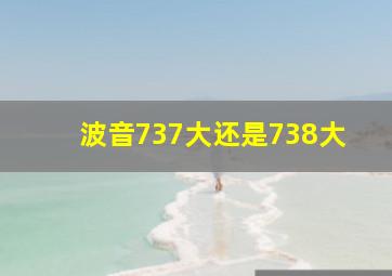 波音737大还是738大