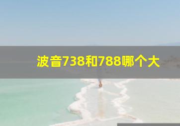 波音738和788哪个大