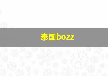 泰国bozz