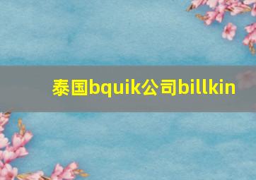 泰国bquik公司billkin