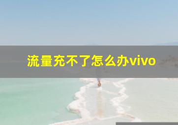 流量充不了怎么办vivo