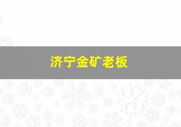 济宁金矿老板