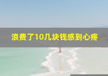 浪费了10几块钱感到心疼