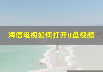 海信电视如何打开u盘视频