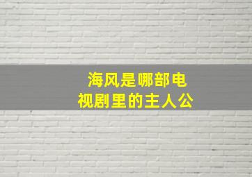 海风是哪部电视剧里的主人公