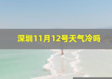 深圳11月12号天气冷吗