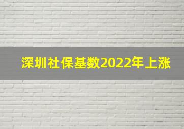 深圳社保基数2022年上涨