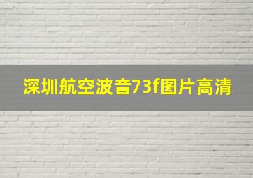 深圳航空波音73f图片高清