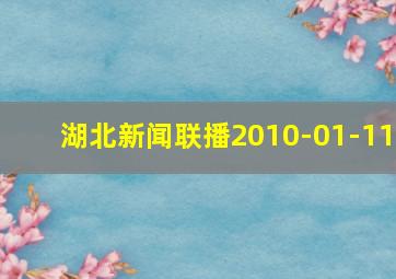 湖北新闻联播2010-01-11