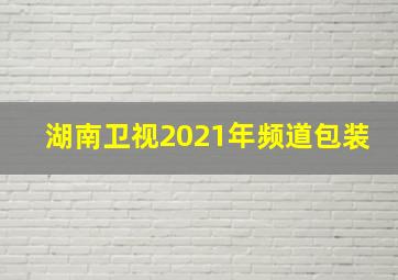 湖南卫视2021年频道包装