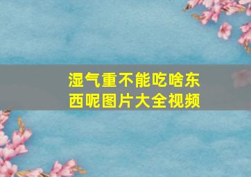 湿气重不能吃啥东西呢图片大全视频