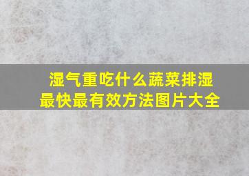 湿气重吃什么蔬菜排湿最快最有效方法图片大全