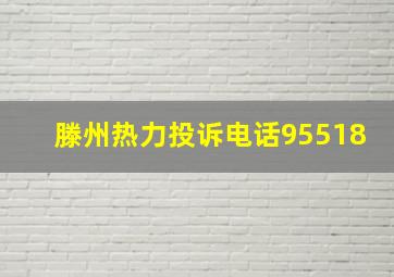 滕州热力投诉电话95518