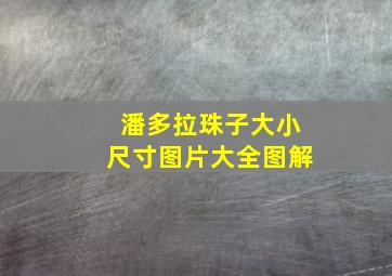 潘多拉珠子大小尺寸图片大全图解