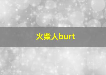 火柴人burt