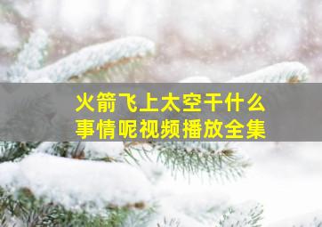 火箭飞上太空干什么事情呢视频播放全集