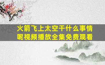 火箭飞上太空干什么事情呢视频播放全集免费观看