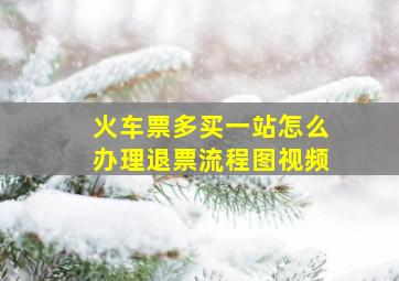 火车票多买一站怎么办理退票流程图视频