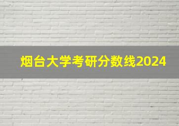 烟台大学考研分数线2024