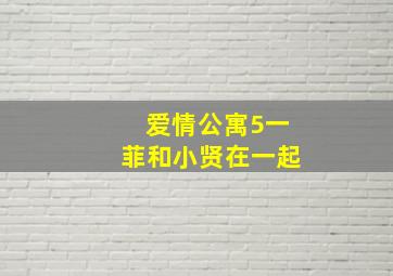 爱情公寓5一菲和小贤在一起