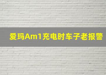 爱玛Am1充电时车子老报警