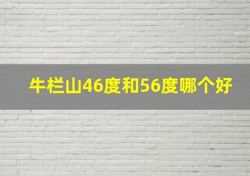 牛栏山46度和56度哪个好