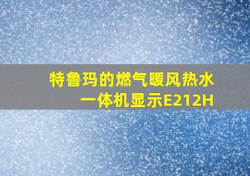 特鲁玛的燃气暖风热水一体机显示E212H