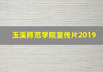 玉溪师范学院宣传片2019