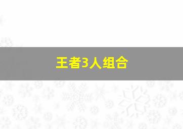 王者3人组合